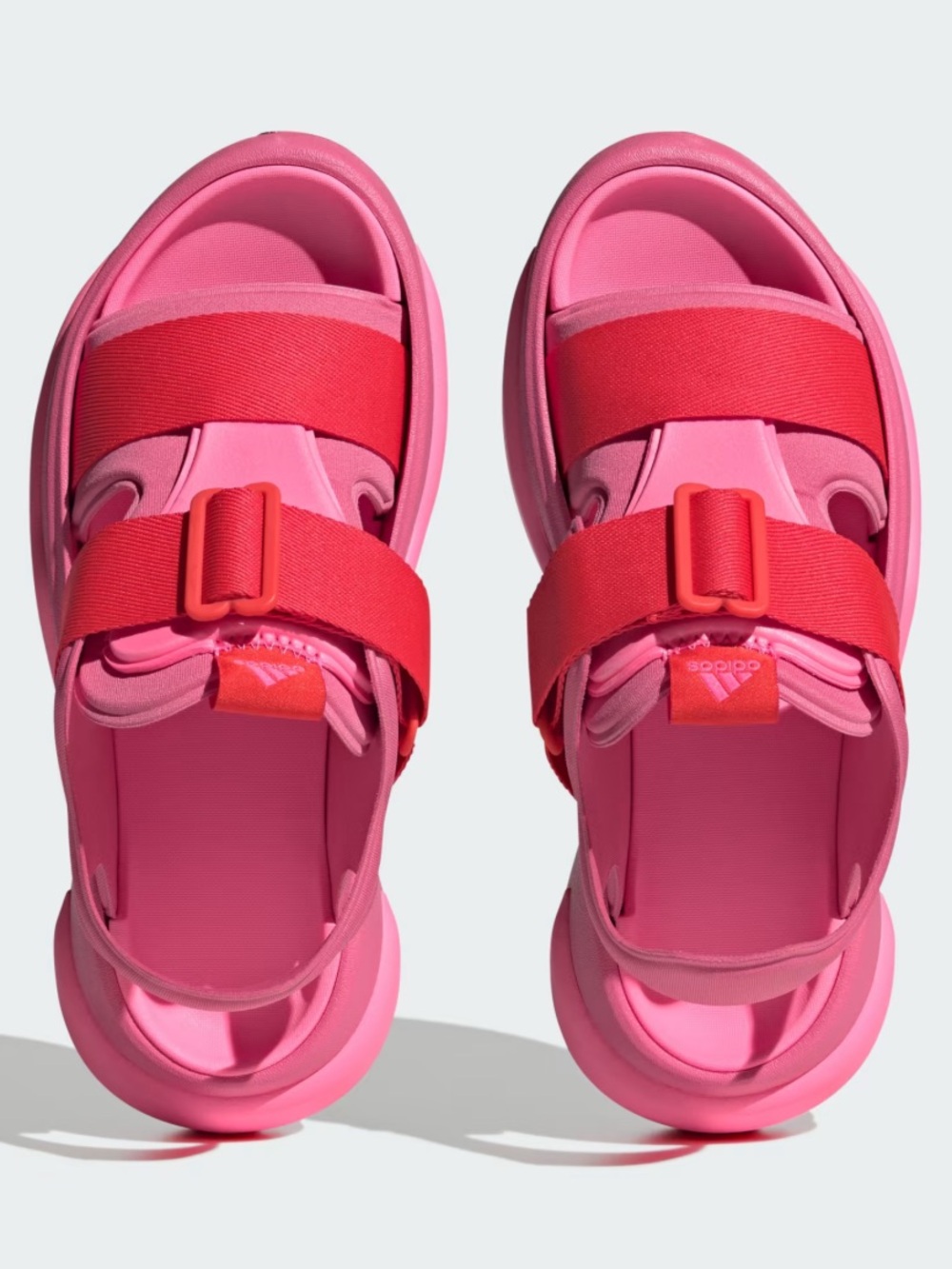 Adidas Pink & Red Sport Sandals MEHANA 11 Slip on Sport Loungeware Beach Crocs